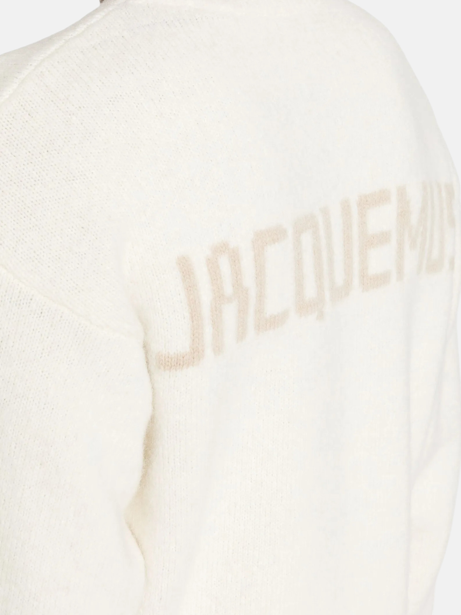 Jacquemus Jacquemus Le Pull Sweater Cream – side profile view in premium quality with AA+ craftsmanship