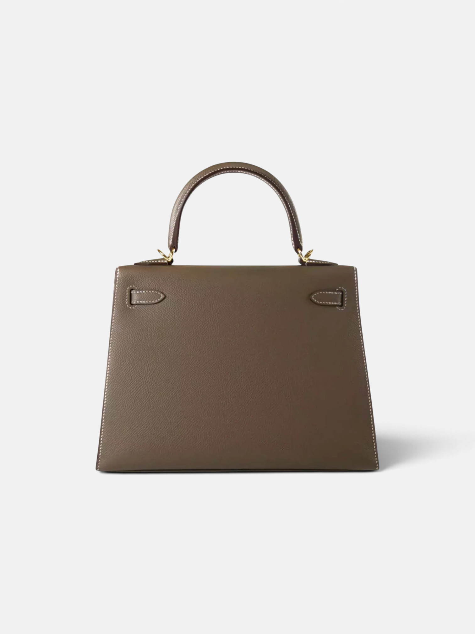 Hermes Hermes Kelly 25 Epsom Etoupe – side profile view in premium quality with AA+ craftsmanship