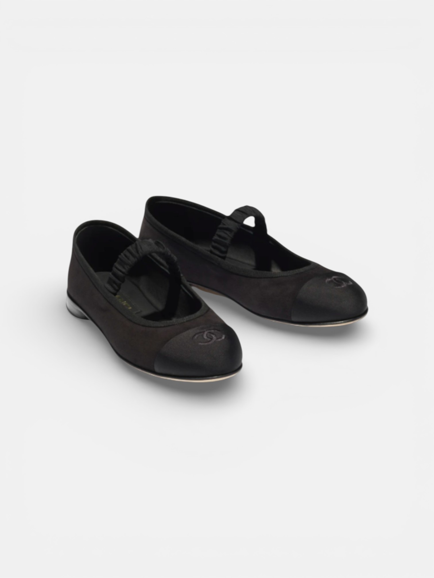 Chanel Chanel Ballet Flats Suede Kidskin – side profile view in premium quality with AA+ craftsmanship