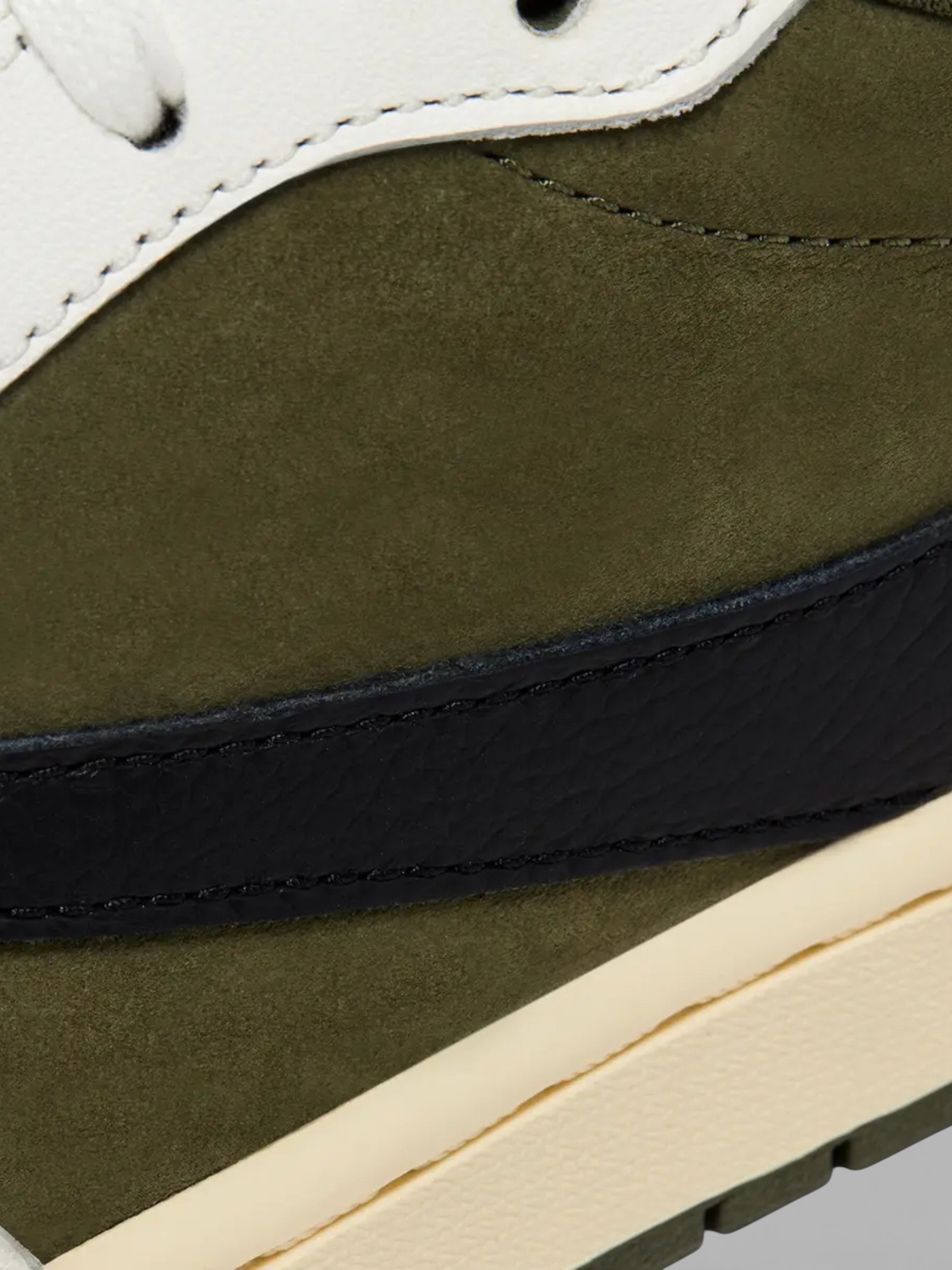 Jordan Jordan 1 Low Travis Scott Medium Olive – detail view in premium quality with AA+ craftsmanship