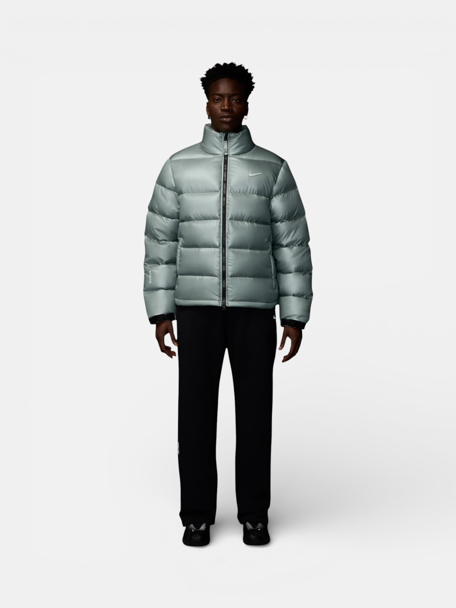 Nike Nike Nocta Sunset Puffer Jacket Mica – side profile view in premium quality with AA+ craftsmanship