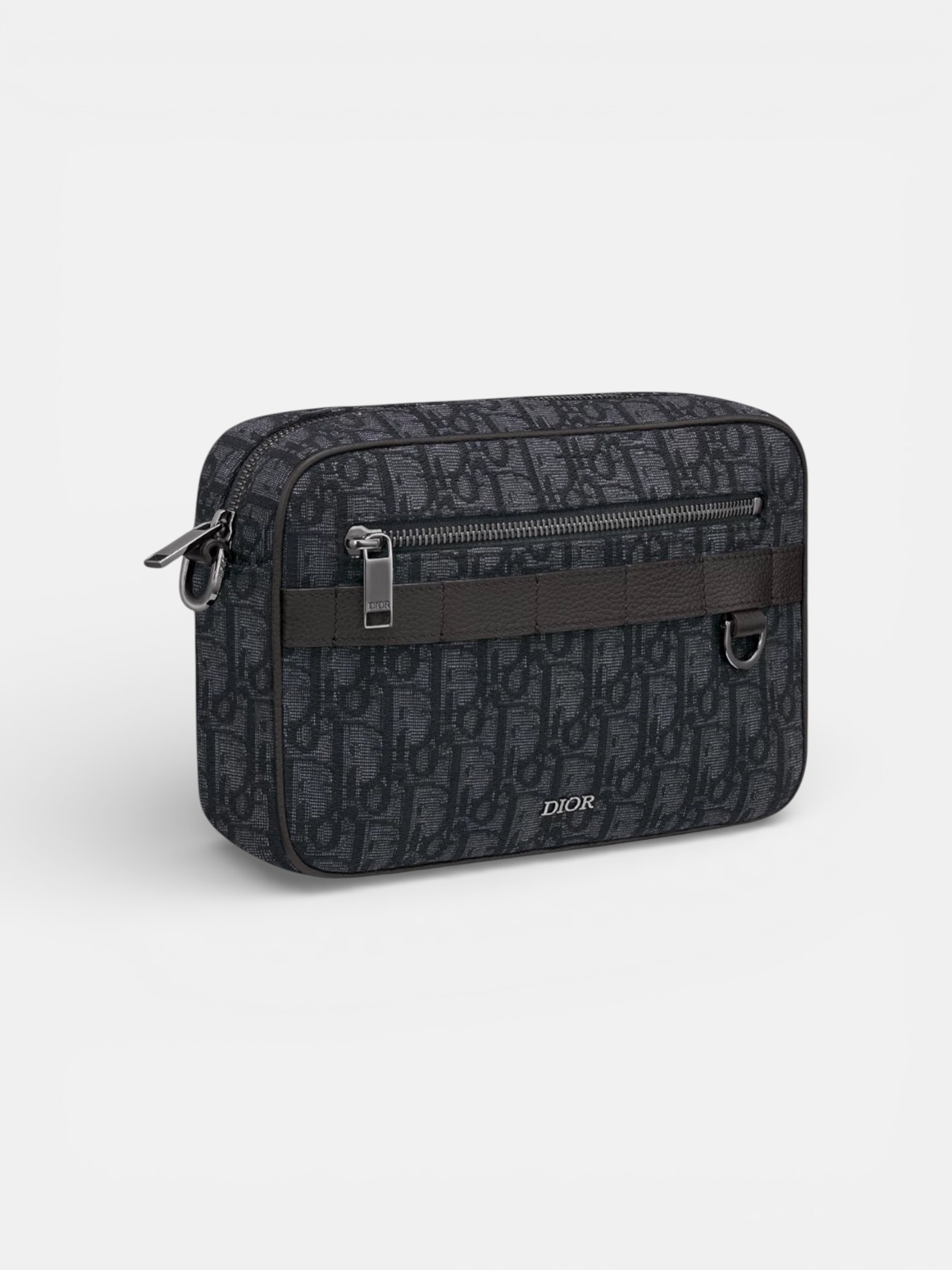 Dior Dior Messenger Bag Black – close-up detail view in premium quality with AA+ craftsmanship