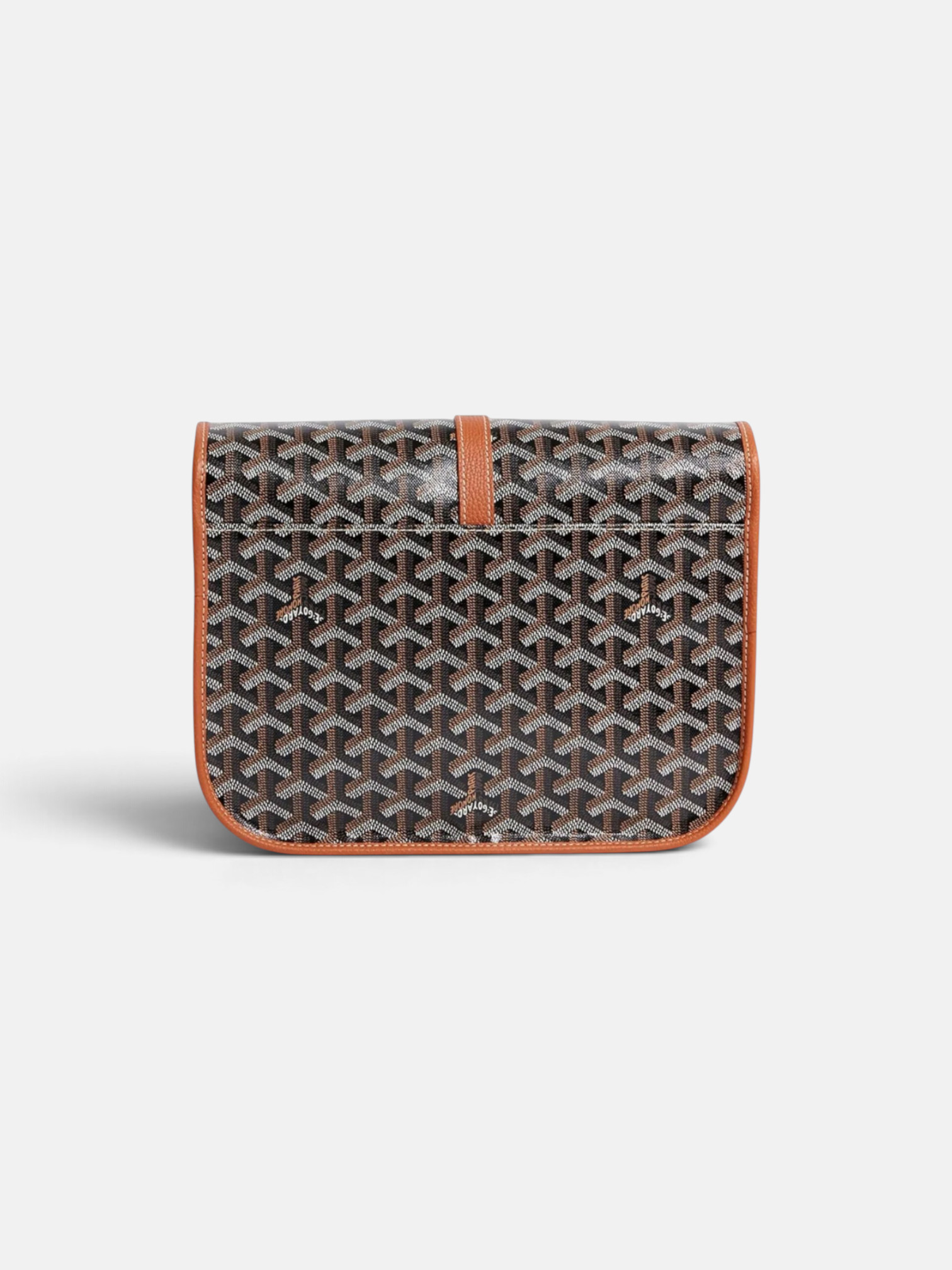 Goyard Goyard Belvedere MM Bag Black Tan – side profile view in premium quality with AA+ craftsmanship