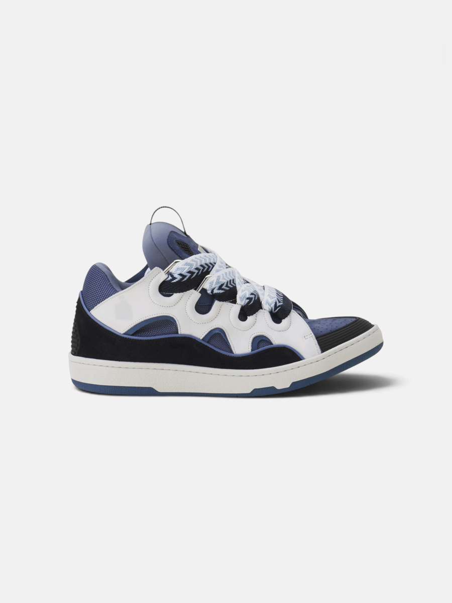 Lanvin Curb Sneaker Black Navy Blue