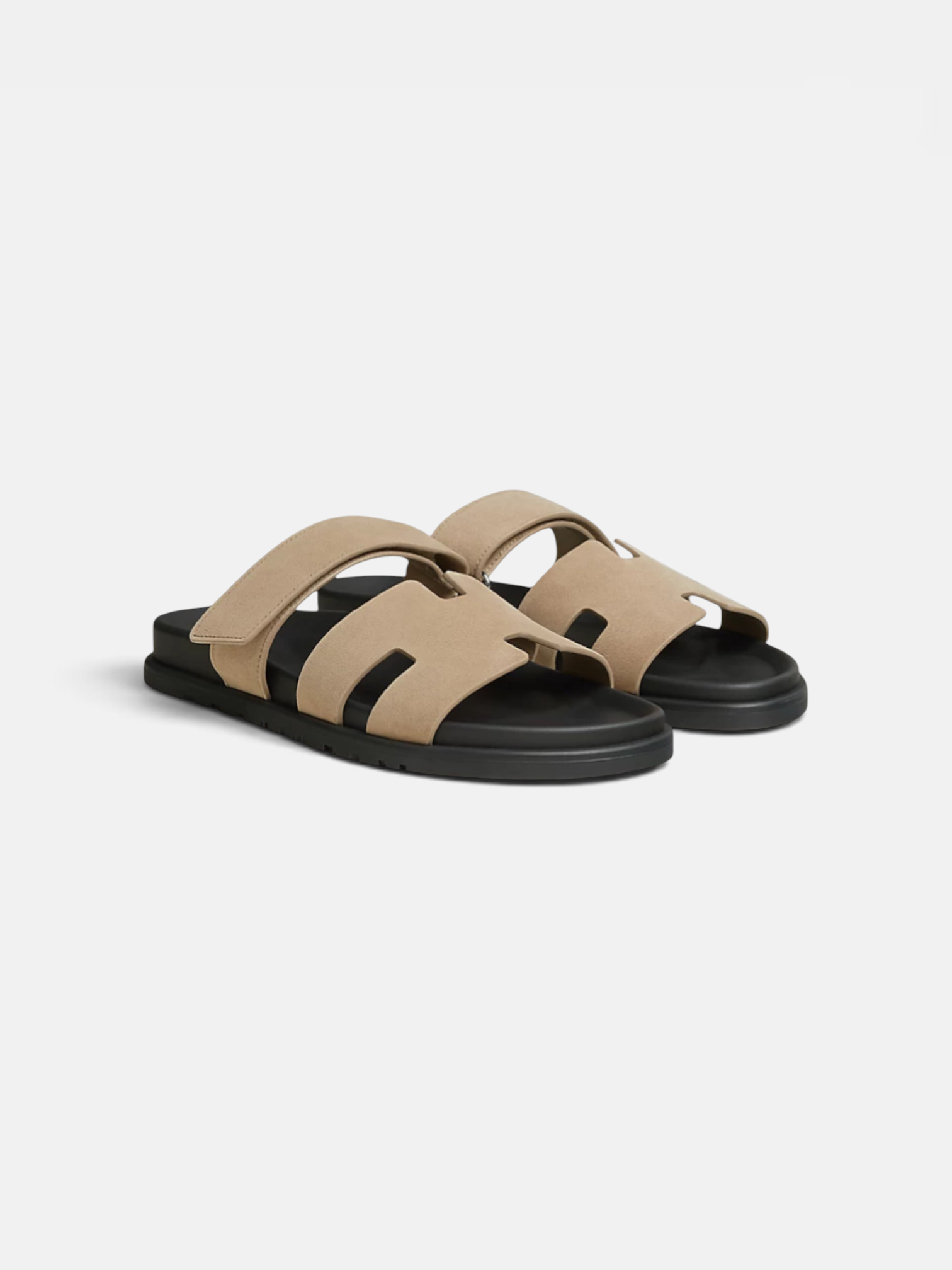 Hermes Hermes Chypre Sandal  Beige Sable – close-up detail view in premium quality with AA+ craftsmanship