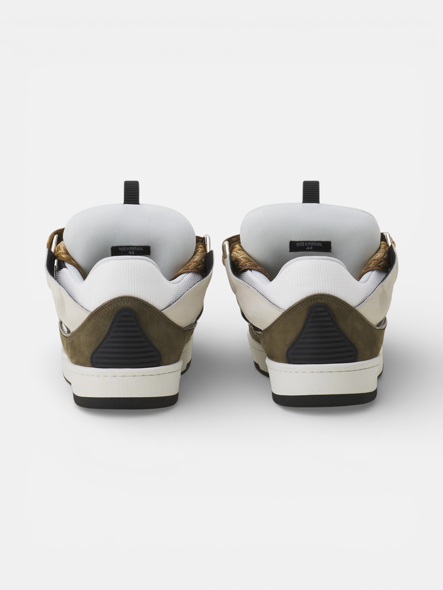 Lanvin Lanvin Curb Sneaker Blanc Kaki – close-up detail view in premium quality with AA+ craftsmanship