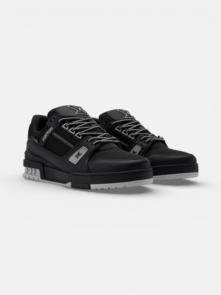 Louis Vuitton Trainer Black Grey