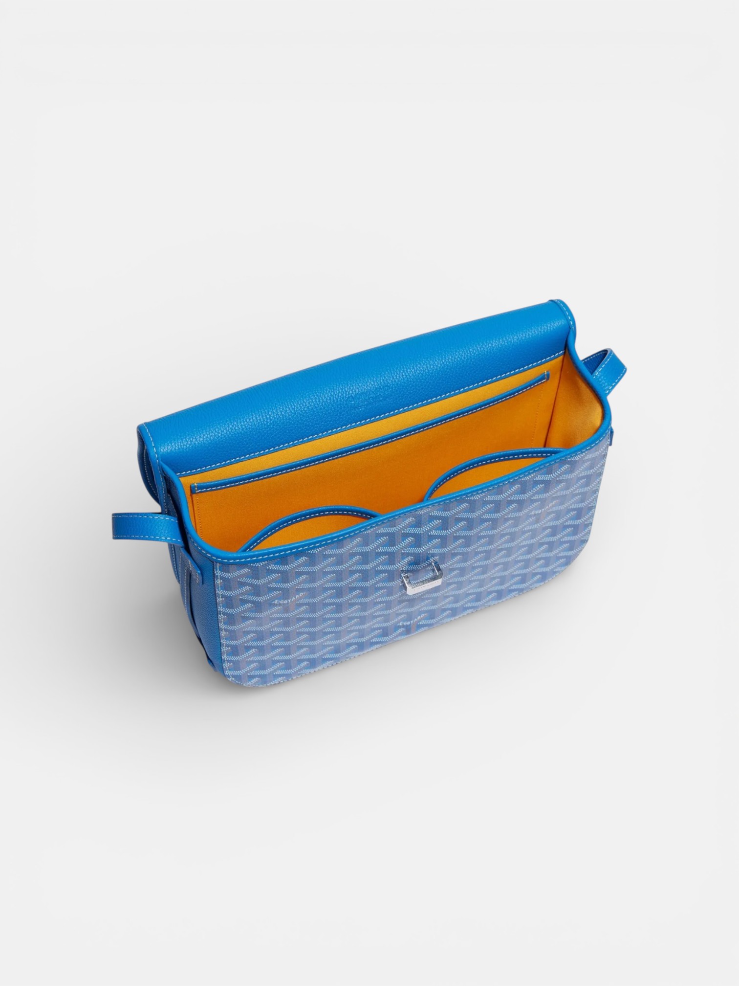 Goyard Goyard Belvedere MM Bag Sky Blue – back view in premium quality with AA+ craftsmanship