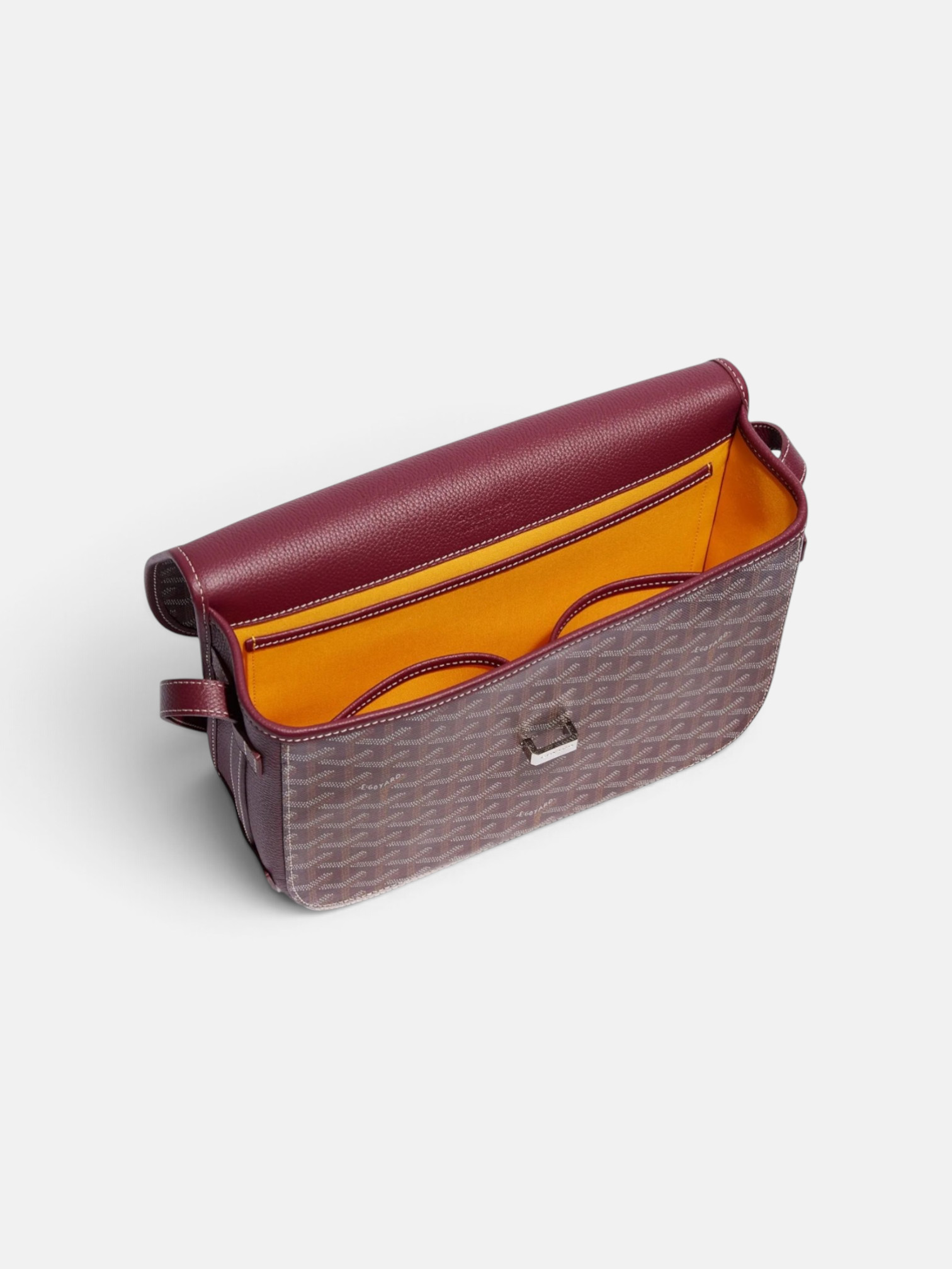 Goyard Goyard Belvedere MM Bag Burgundy – back view in premium quality with AA+ craftsmanship