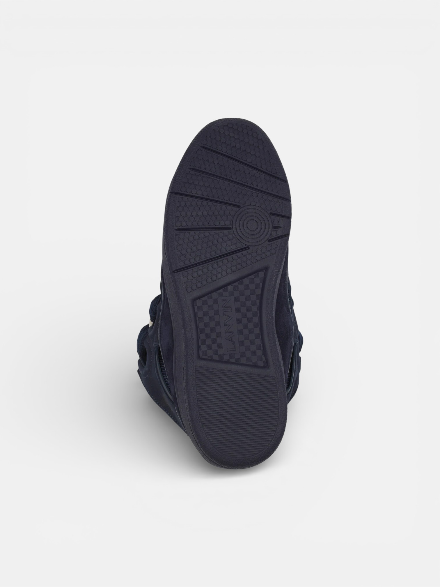 Lanvin Lanvin Curb Sneaker Navy Blue – detail view in premium quality with AA+ craftsmanship