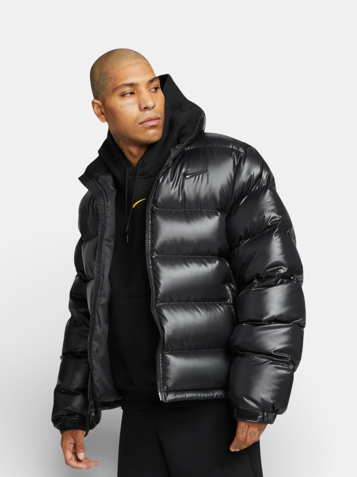 Nike Nike Nocta Puffer Jacket Black – back view in premium quality with AA+ craftsmanship
