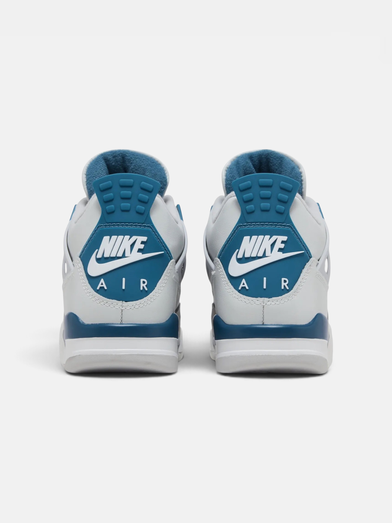 Jordan Jordan 4 Retro Military Blue – back view in premium quality with AA+ craftsmanship