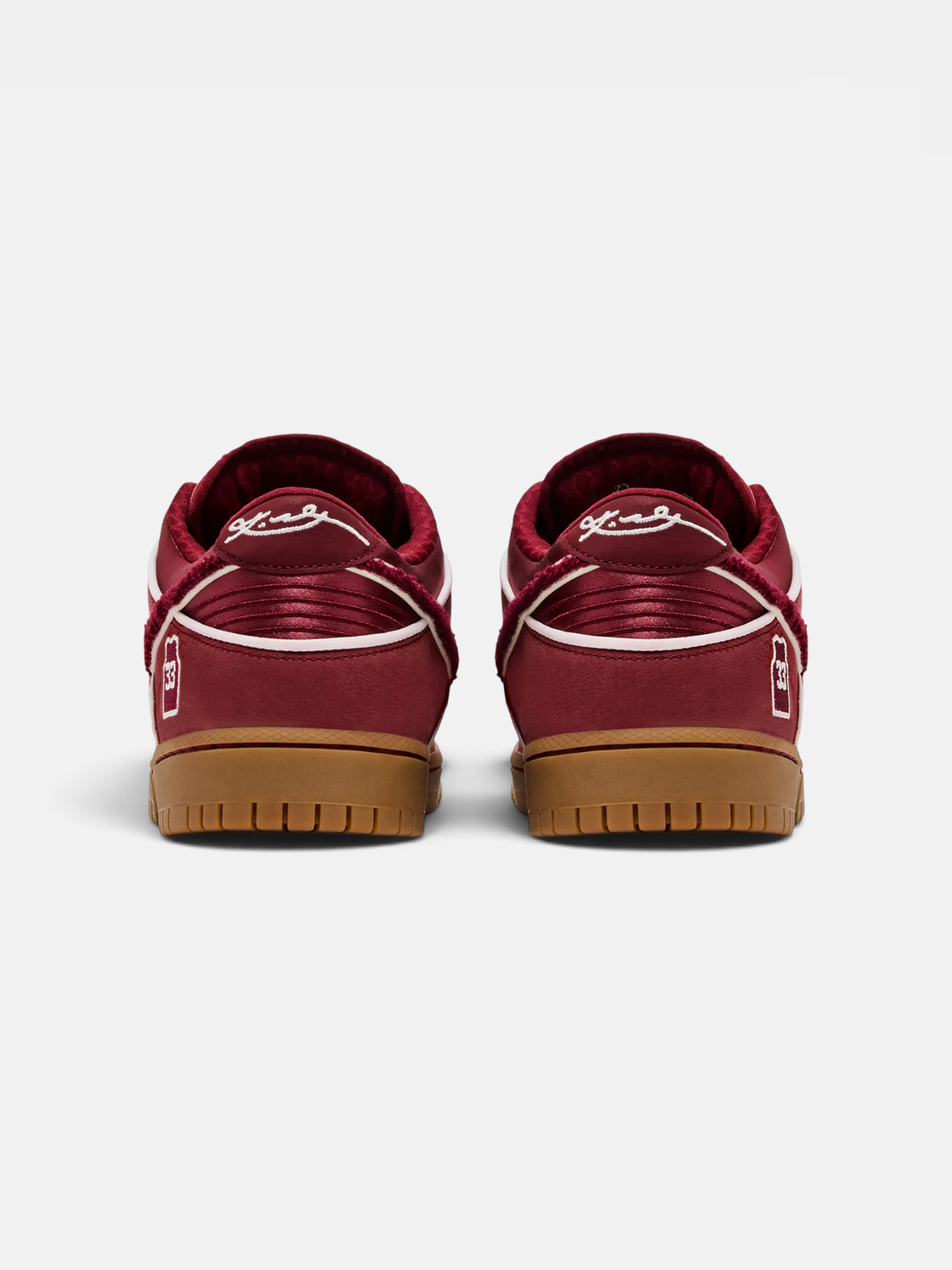 Kobe Kobe Bryant x Nike Dunk Low Team Red – back view in premium quality with AA+ craftsmanship