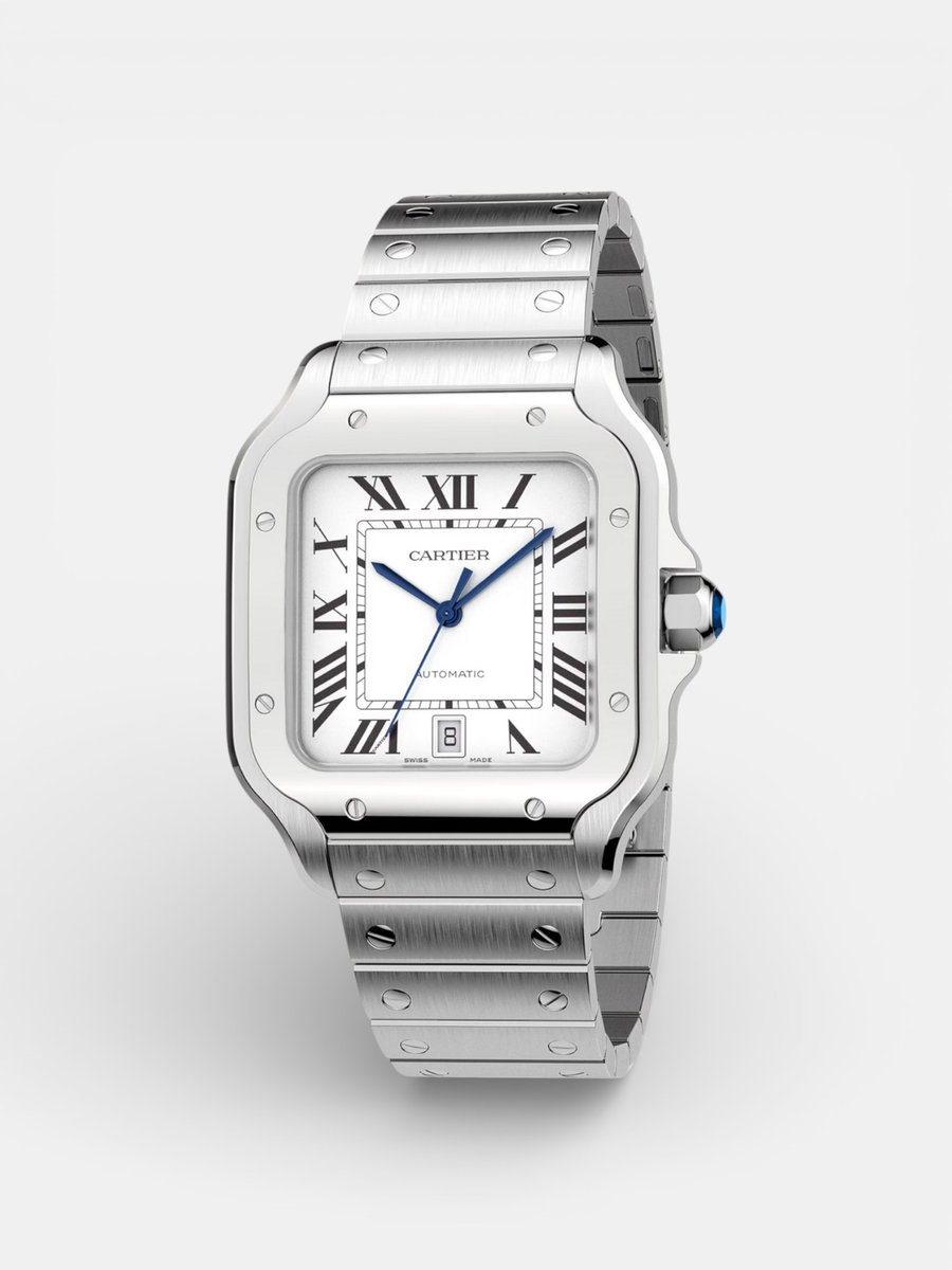 Cartier Santos Watch White Dial - Preview
