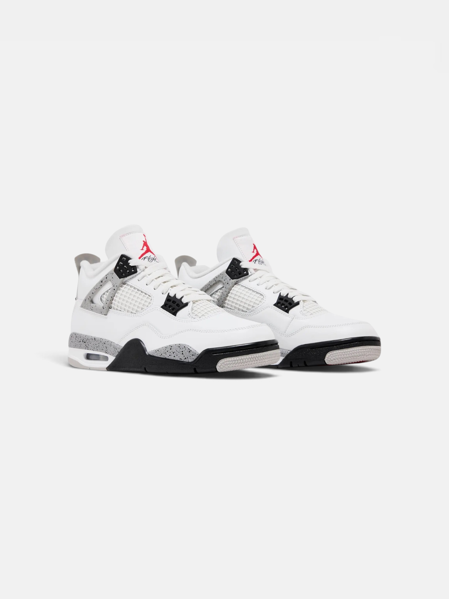 Jordan Jordan 4 Retro White Cement – detail view in premium quality with AA+ craftsmanship