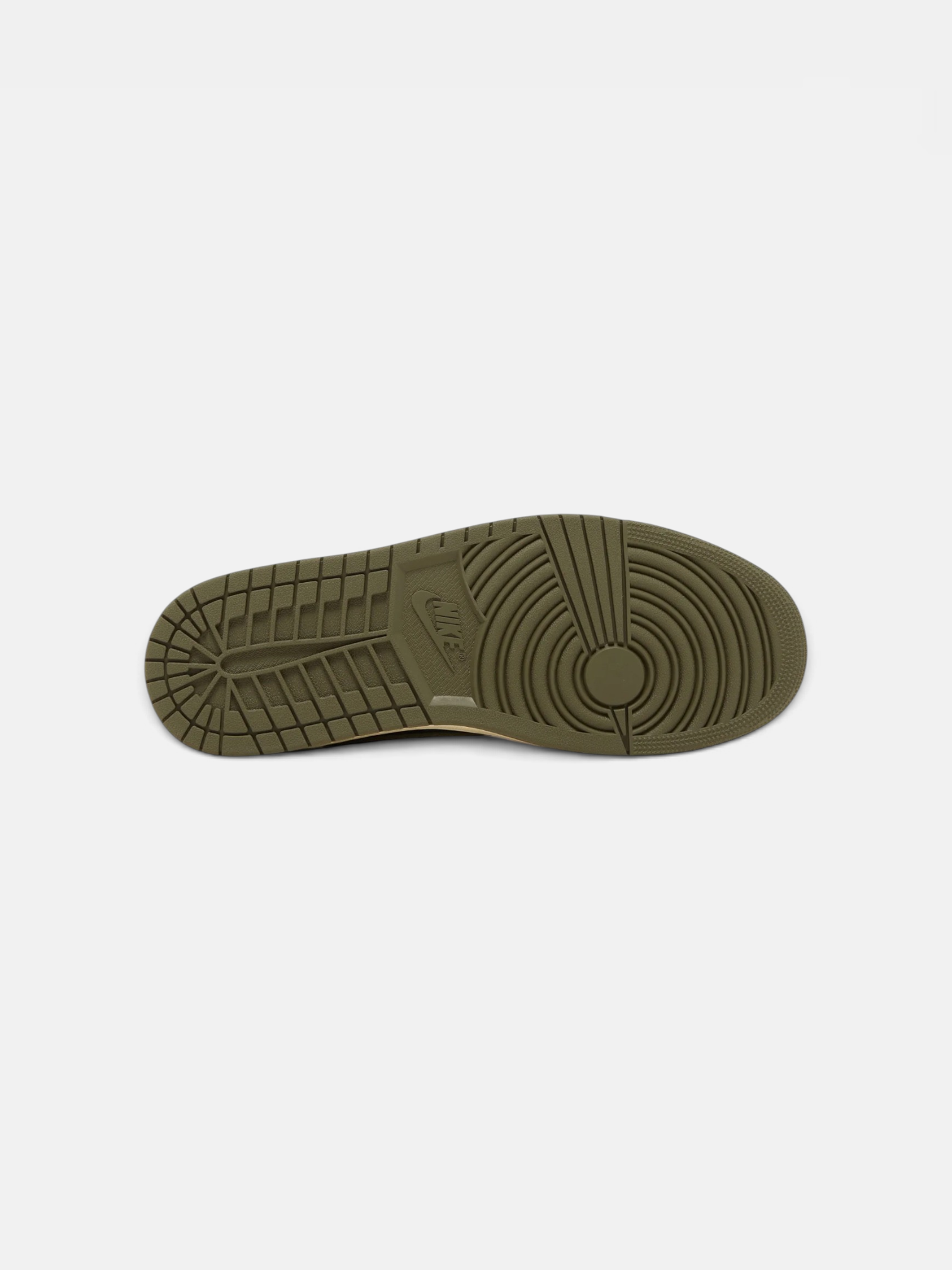 Jordan Jordan 1 Retro Low OG SP Travis Scott Olive – close-up detail view in premium quality with AA+ craftsmanship
