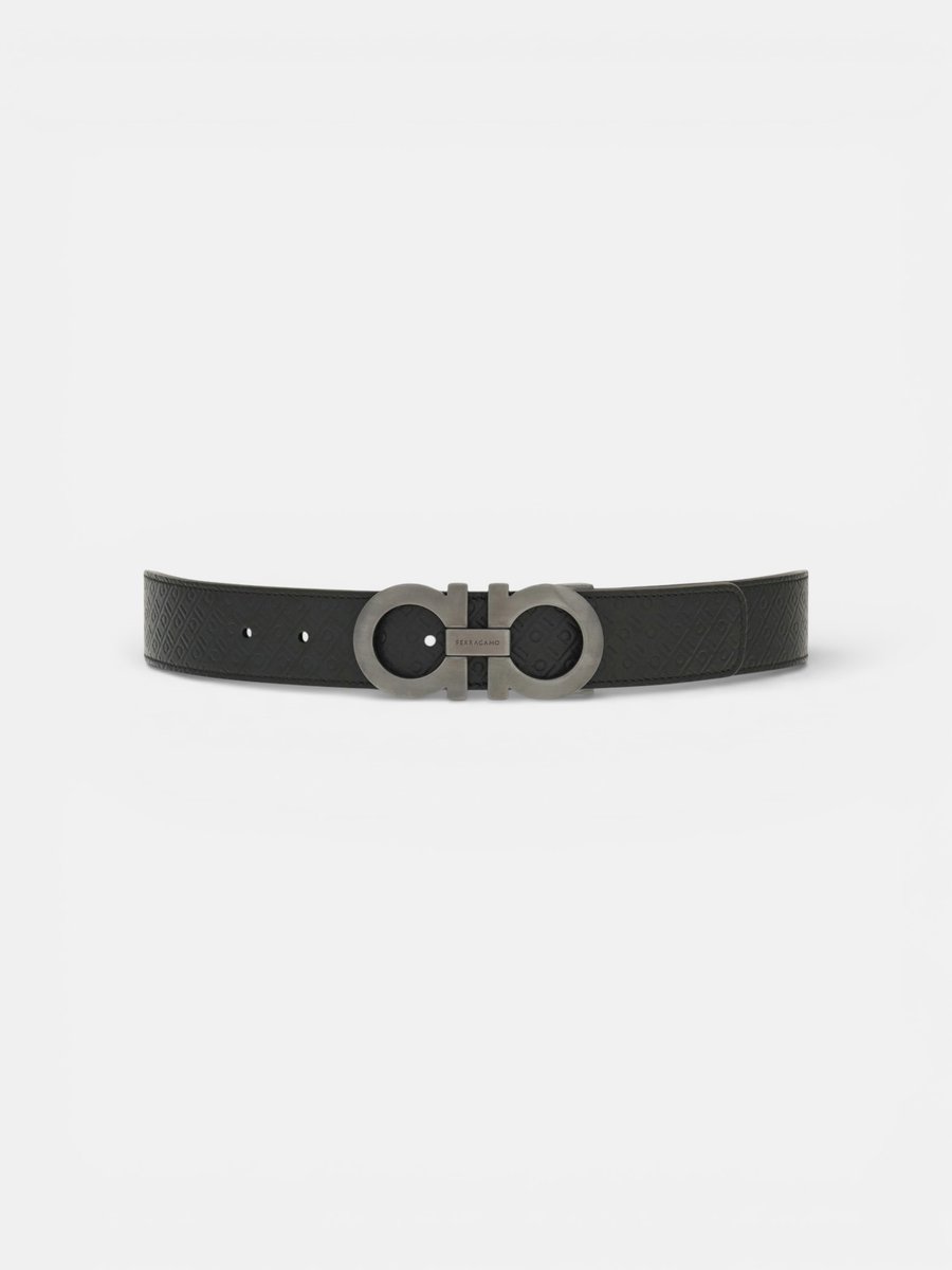 Ferregamo Reversible and Adjustable Belt Black
