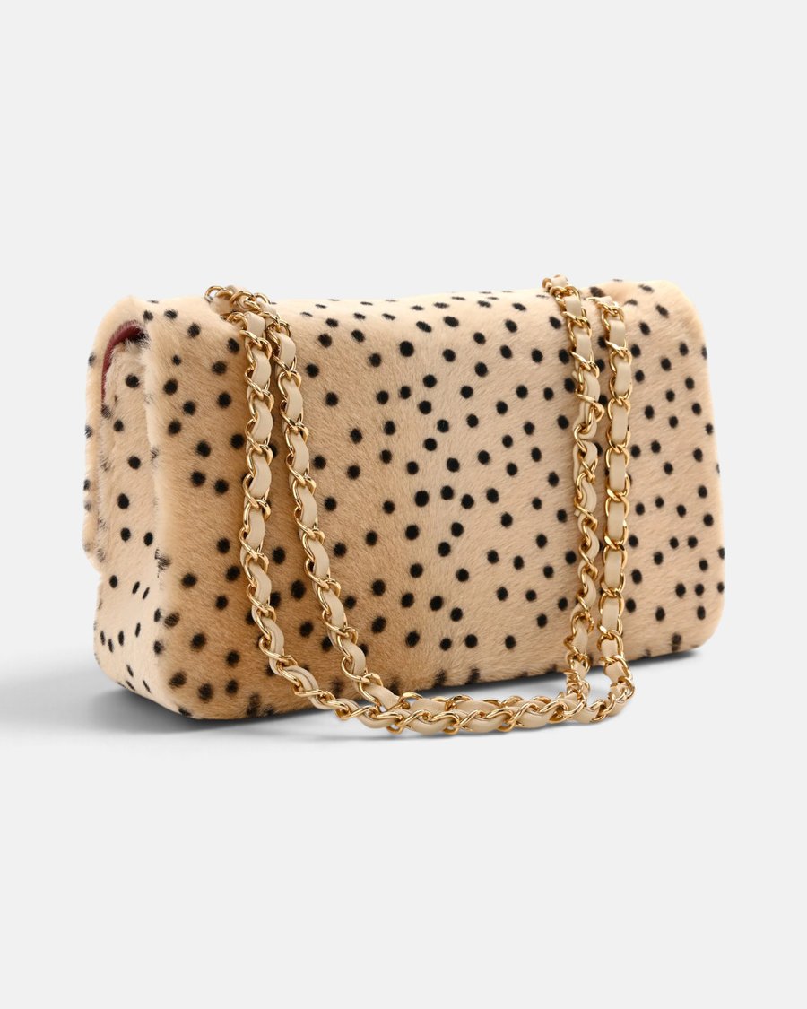 Chanel Flap Bag Cheetah Print Light Beige & Black - Preview