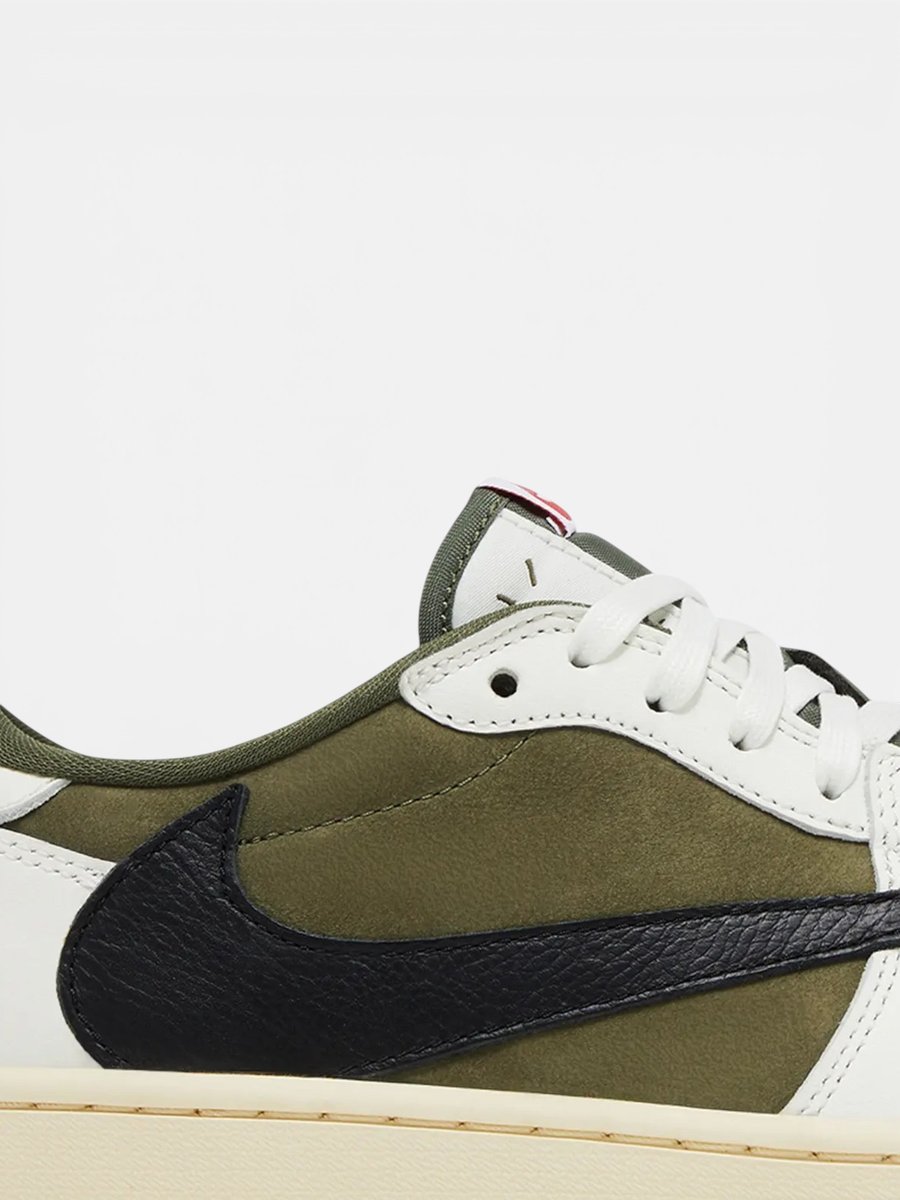 Jordan 1 Low Travis Scott Medium Olive - Preview