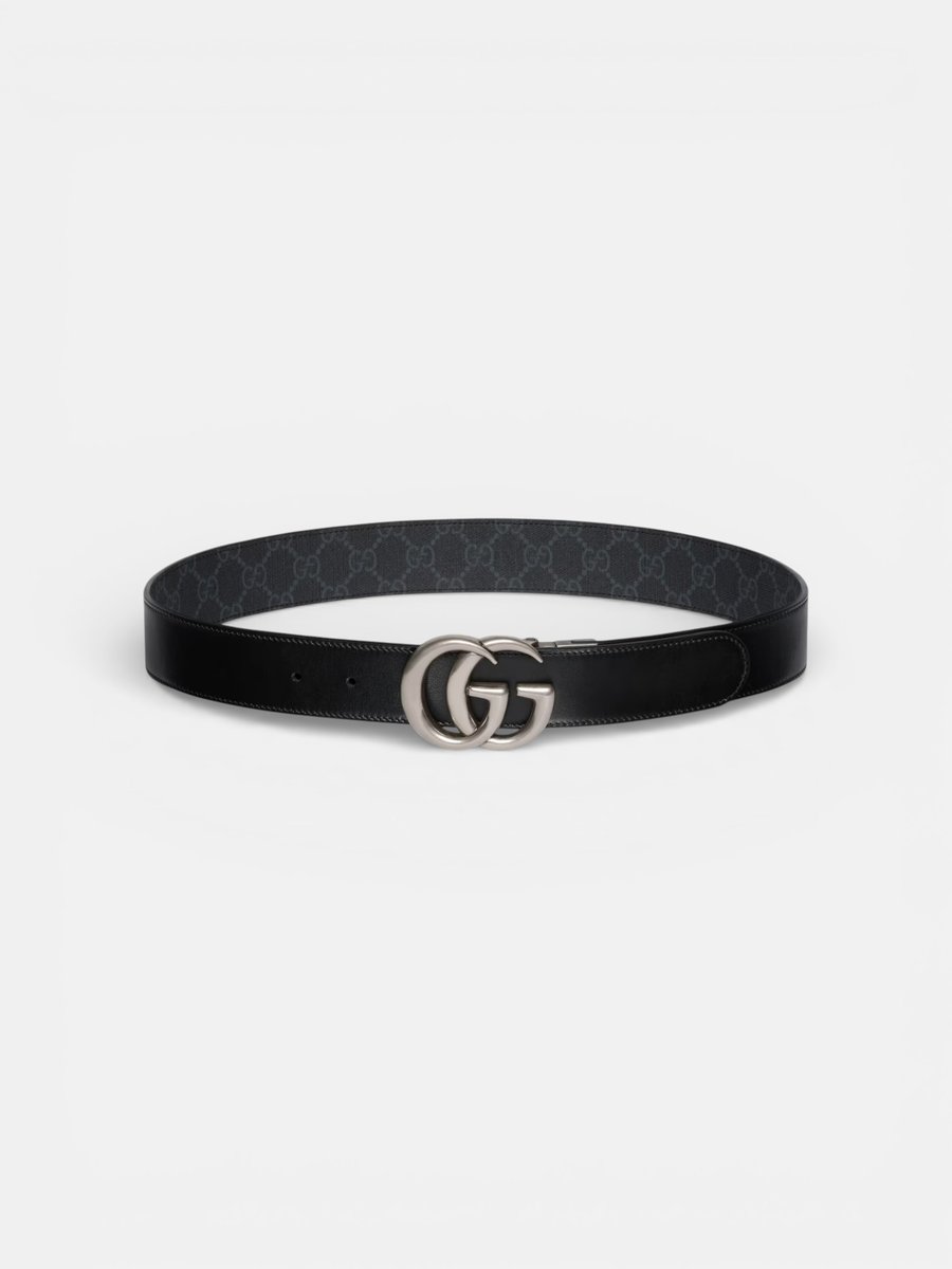 Gucci GG Marmont Reversible Belt Black GG Supreme - Preview