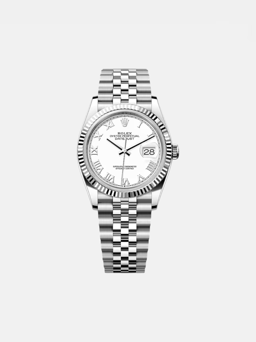 Rolex Dayjust 36 126234 White Roman Dial