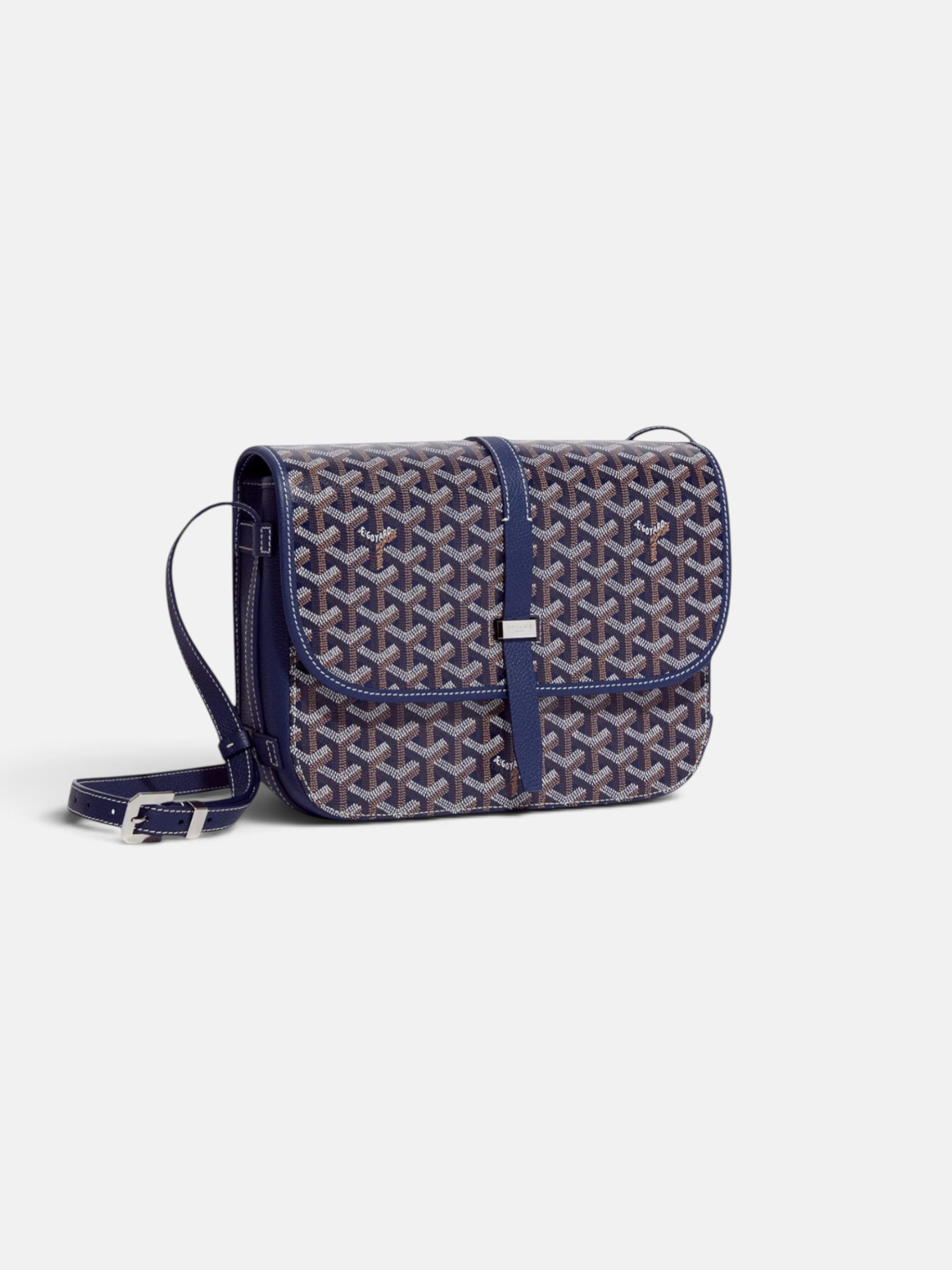 Goyard Goyard Belvedere MM Bag Navy Blue – back view in premium quality with AA+ craftsmanship