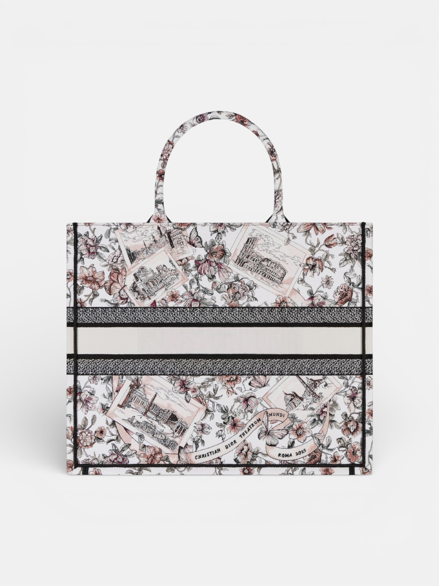 Dior Dior Book Tote Large Pink Souvenir – side profile view in premium quality with AA+ craftsmanship