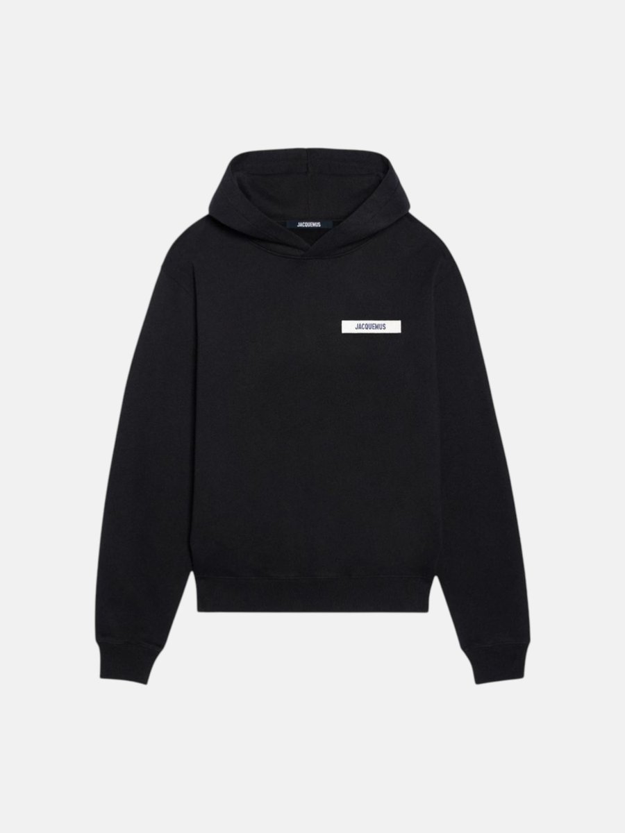 Jacquemus Badge Hoodie Black