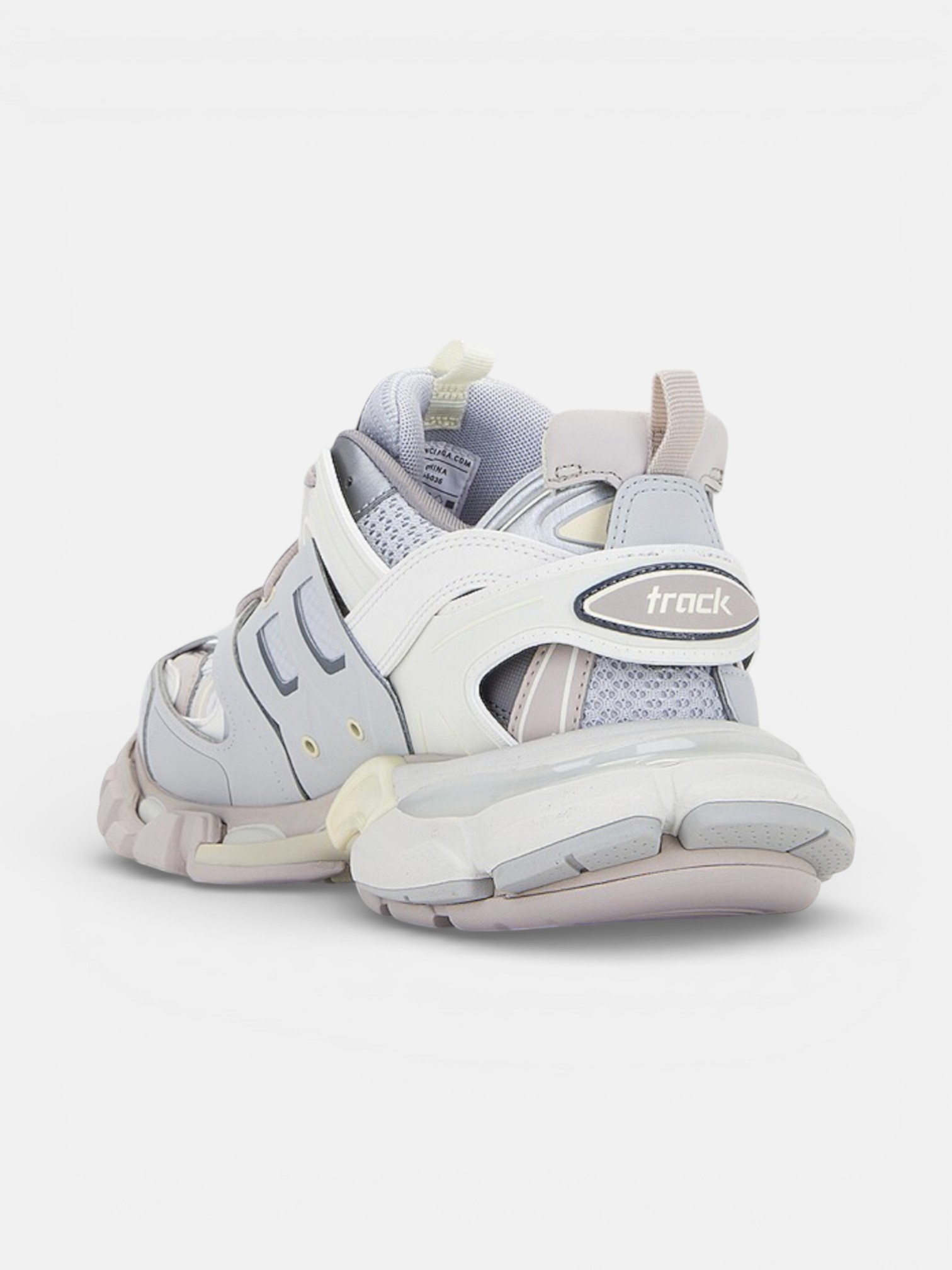 Balenciaga Balenciaga Track Sneaker Light Grey – close-up detail view in premium quality with AA+ craftsmanship