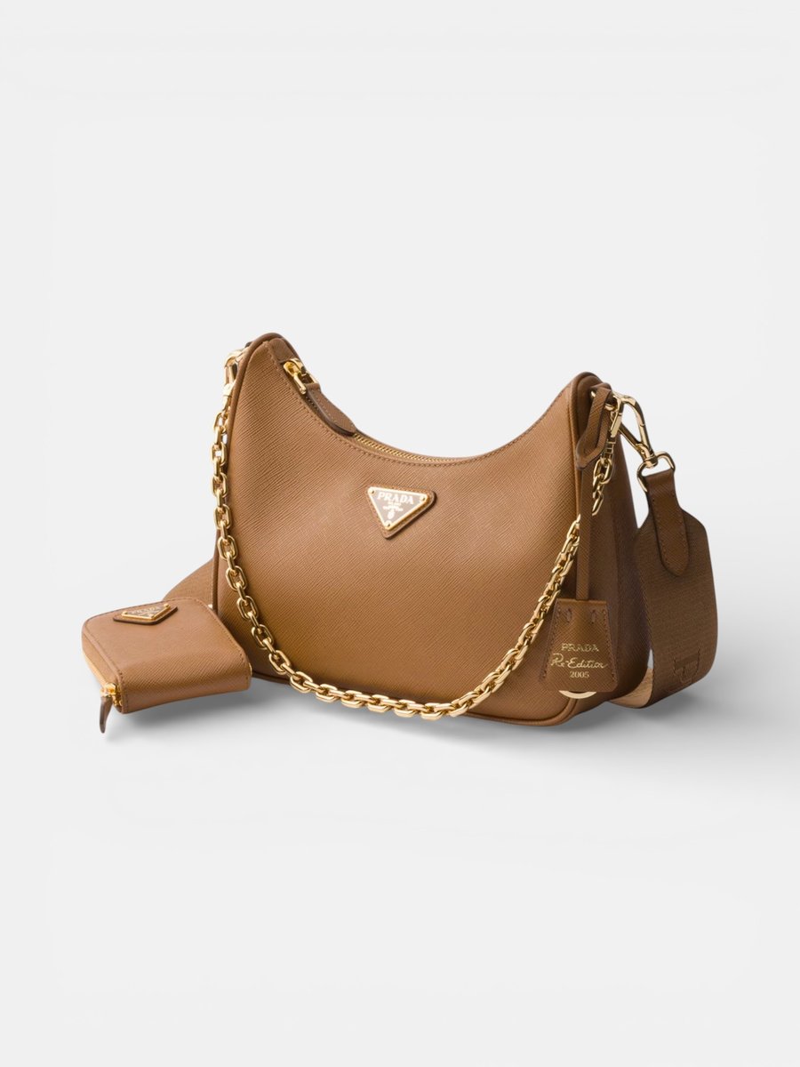 Prada Re-Edition 2005 Saffiano Caramel - Preview