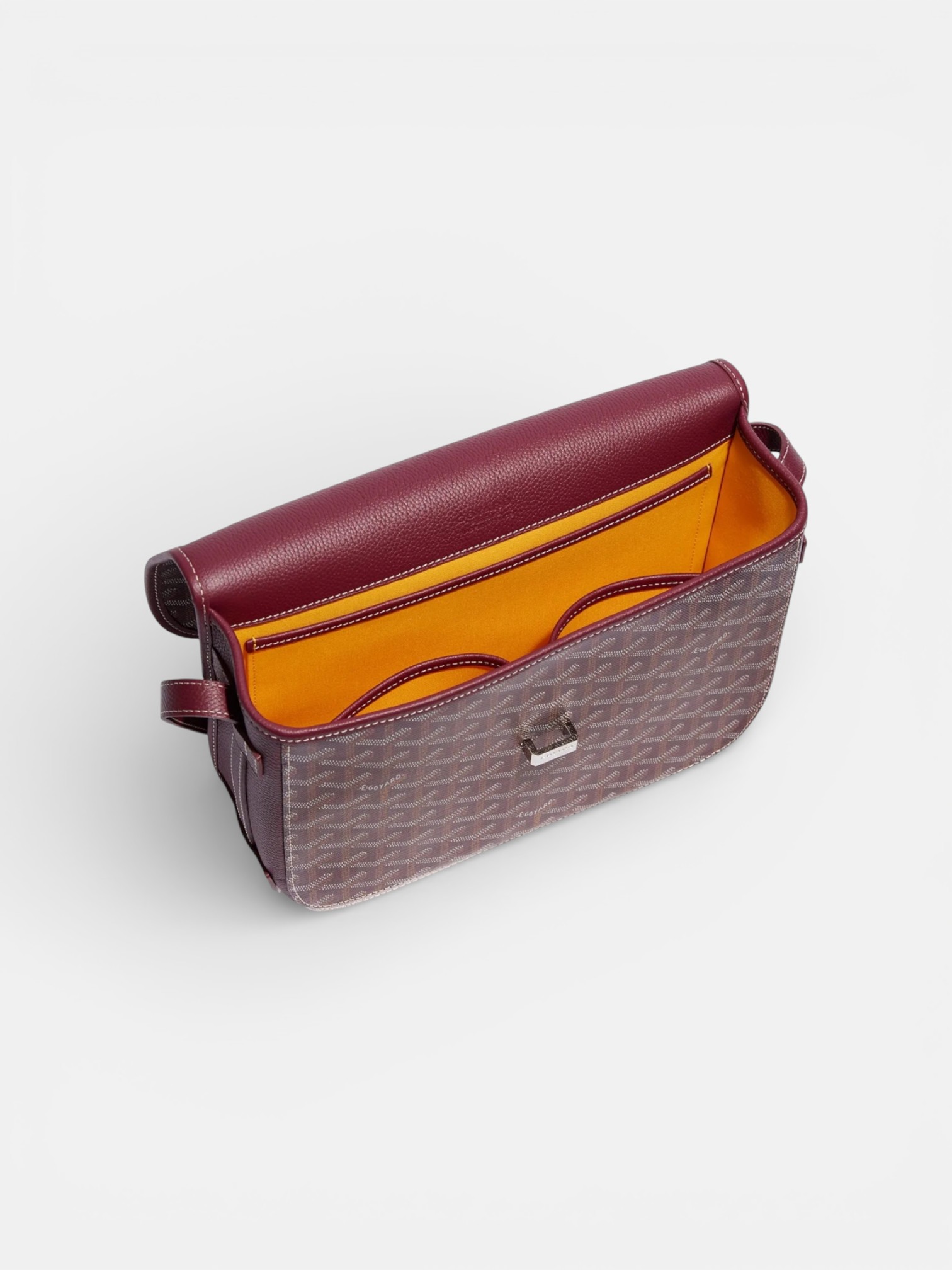 Goyard Goyard Belvedere MM Bag Burgundy – back view in premium quality with AA+ craftsmanship