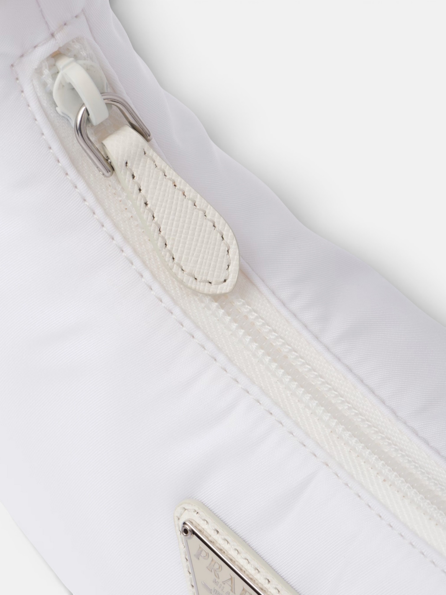 Prada Prada Re-Edition 2000 Mini-Bag White – back view in premium quality with AA+ craftsmanship