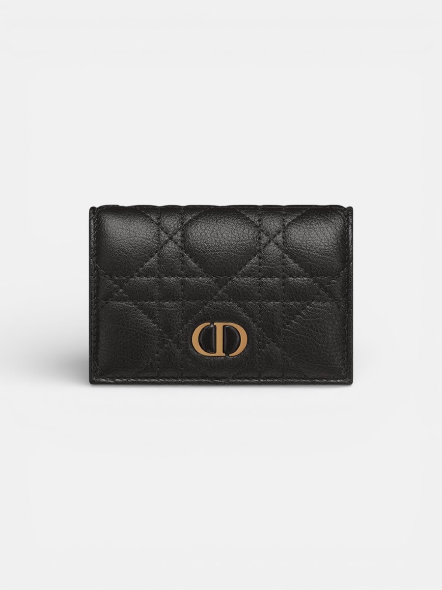 Dior Caro Glycine Wallet Black