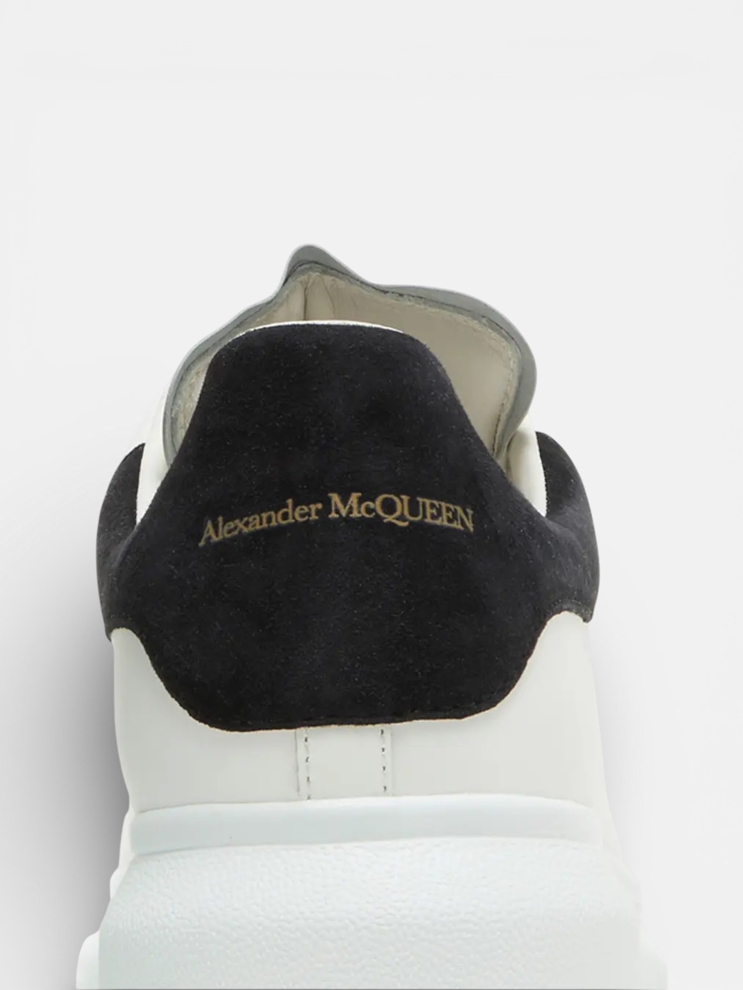 Alexander Alexander McQueen Sneaker White Black – detail view in premium quality with AA+ craftsmanship