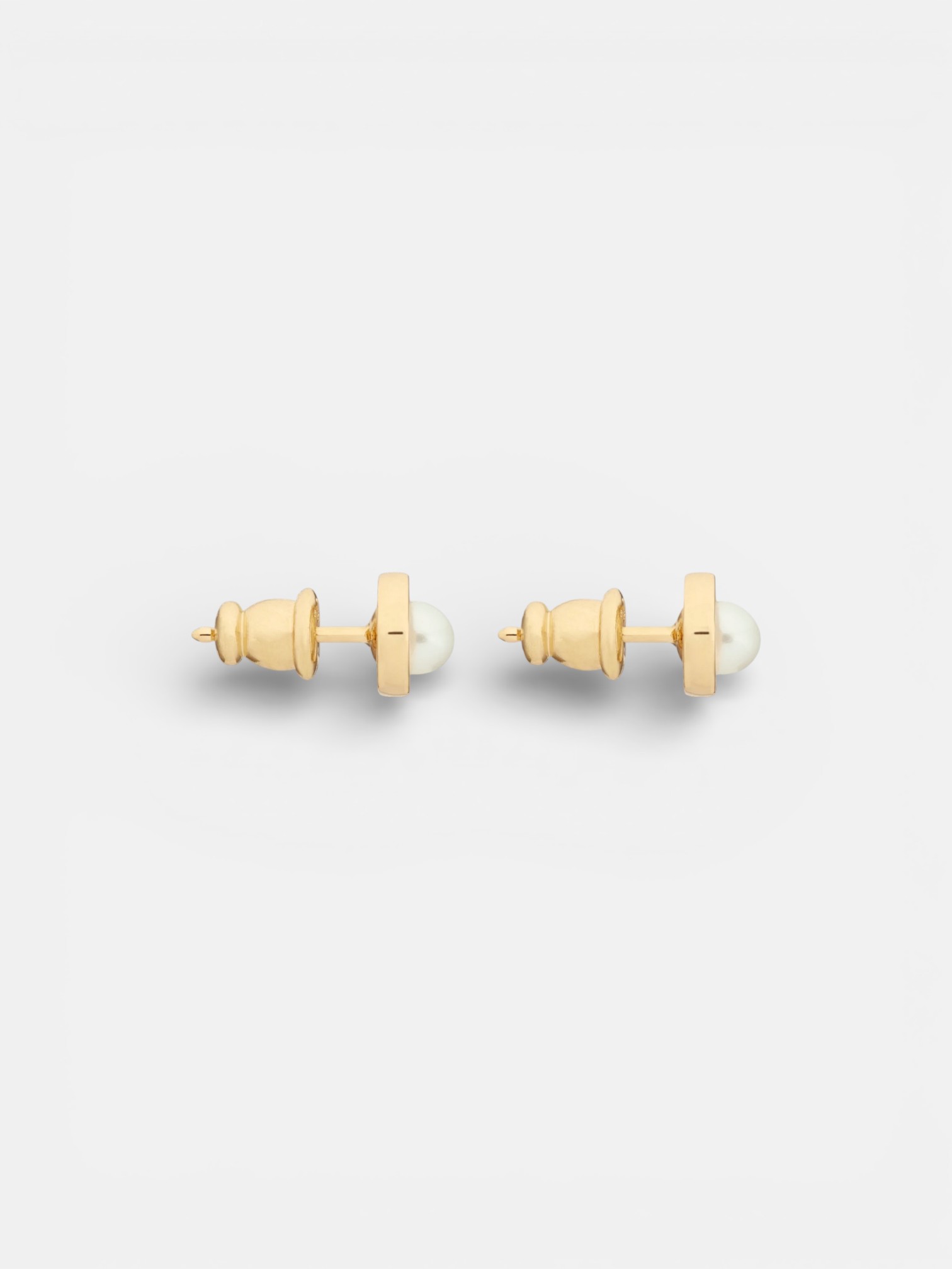 Dior Dior Petit CD Jolie Mini Stud Earrings Gold – close-up detail view in premium quality with AA+ craftsmanship