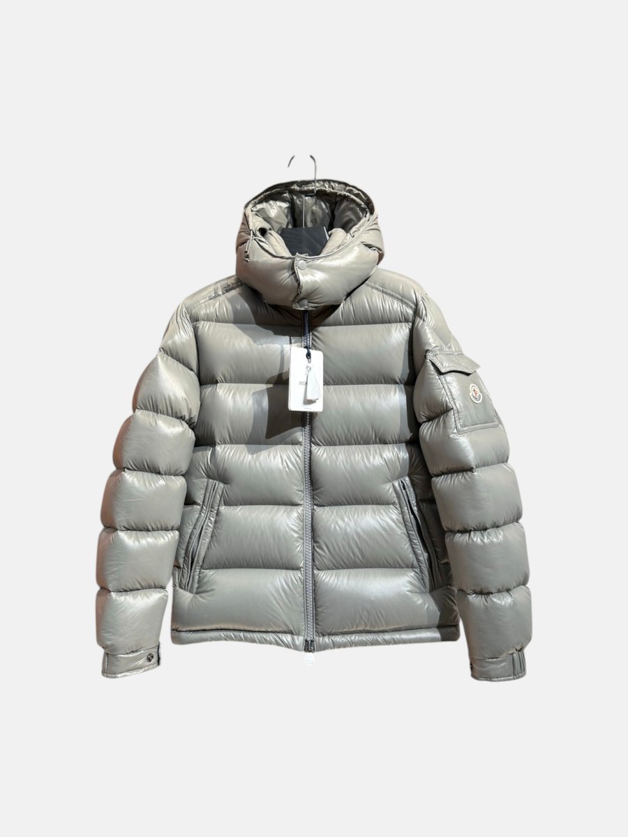 Moncler Puffer Jacket Light Grey