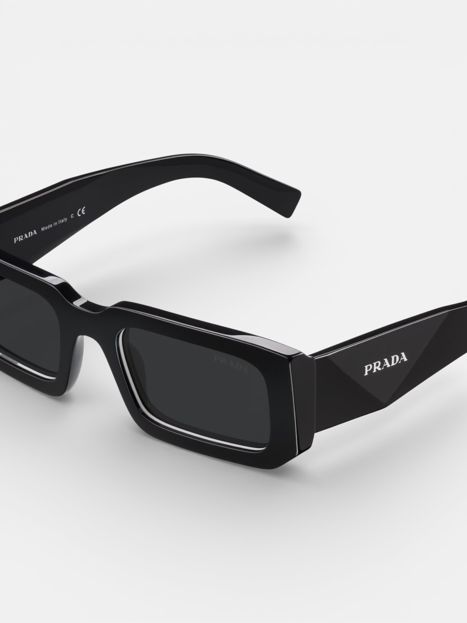 Prada Prada Symbole Sunglasses Black Lenses – back view in premium quality with AA+ craftsmanship
