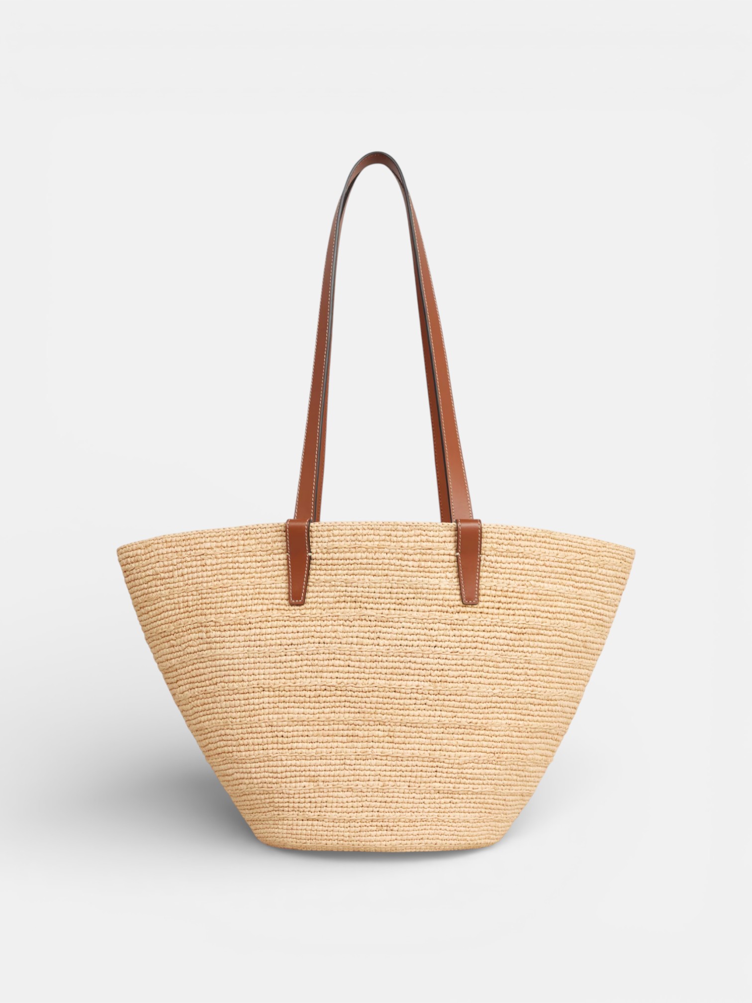 Celine Celine Classic Panier Calfskin Raffia – close-up detail view in premium quality with AA+ craftsmanship