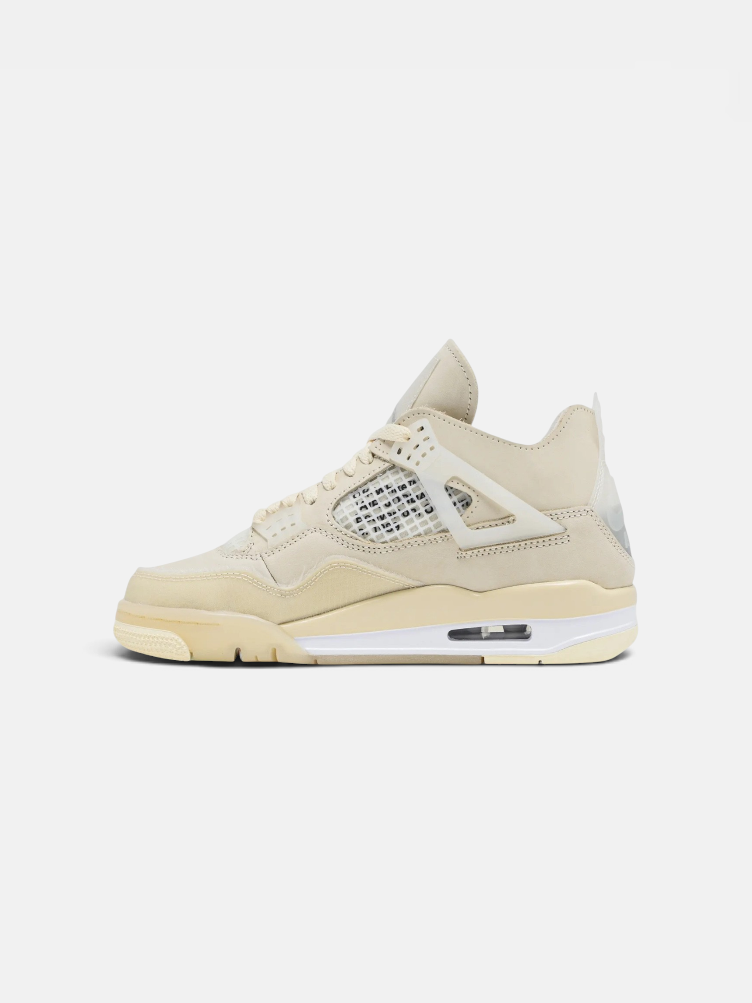 Jordan Jordan 4 Retro Off-White Sail – side profile view in premium quality with AA+ craftsmanship
