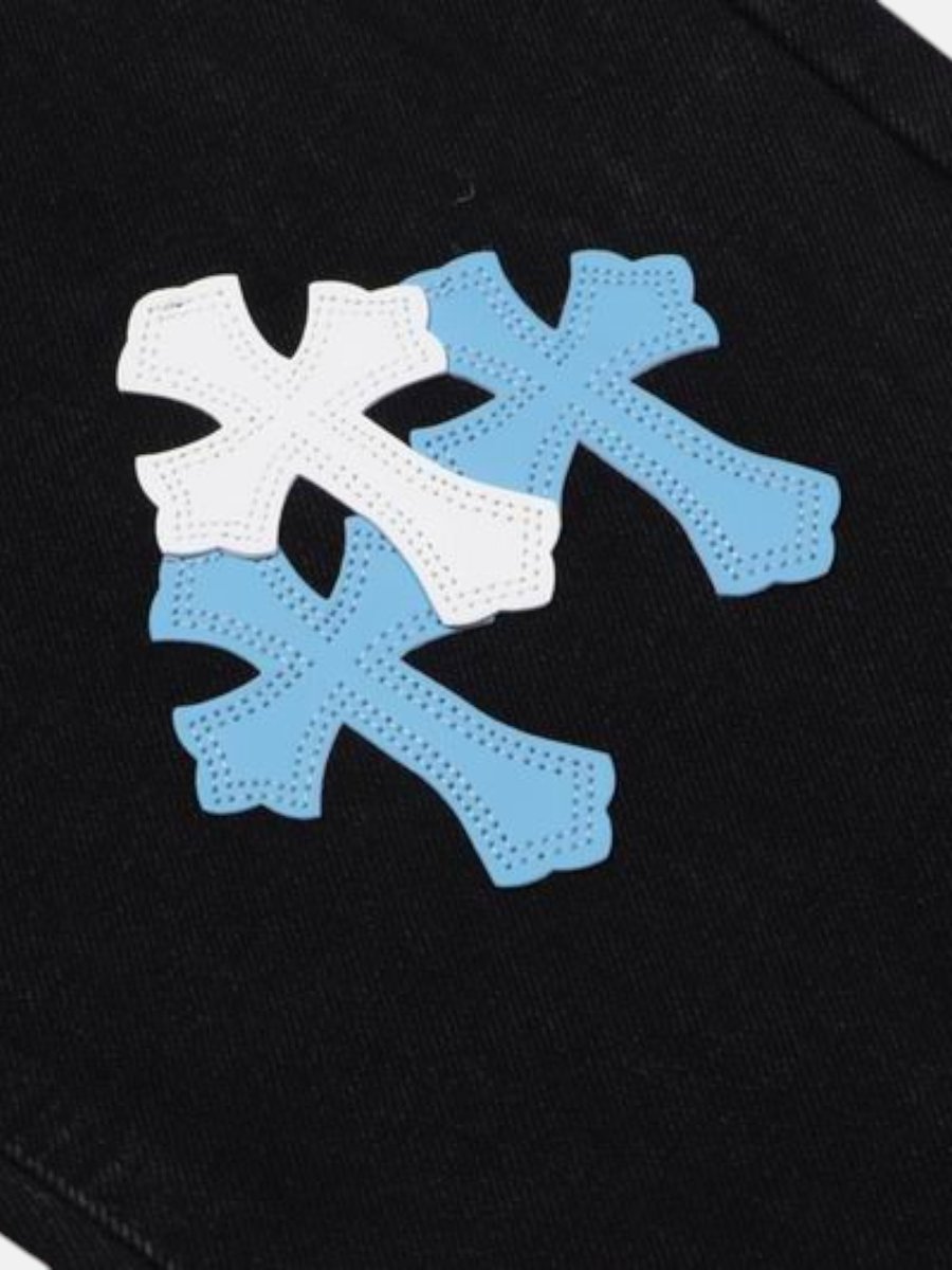 Chrome Hearts Dual-Tone Cross Jeans Black - Preview