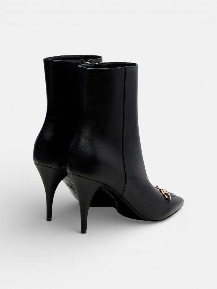 Gucci Horsebit Leather Ankle Boots Black - Preview