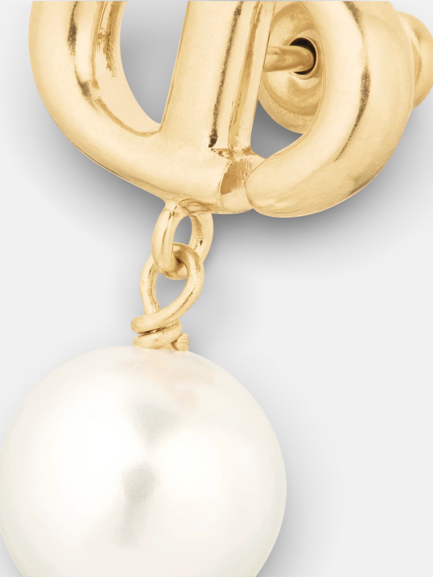 Dior Dior Navy Earrings Gold – back view in premium quality with AA+ craftsmanship