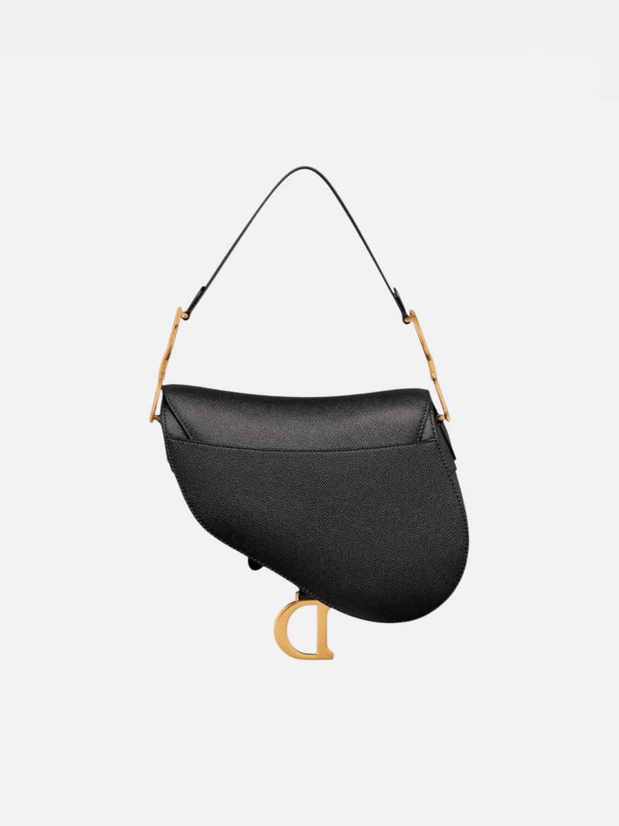 Dior Saddle Bag Grained Black - Preview