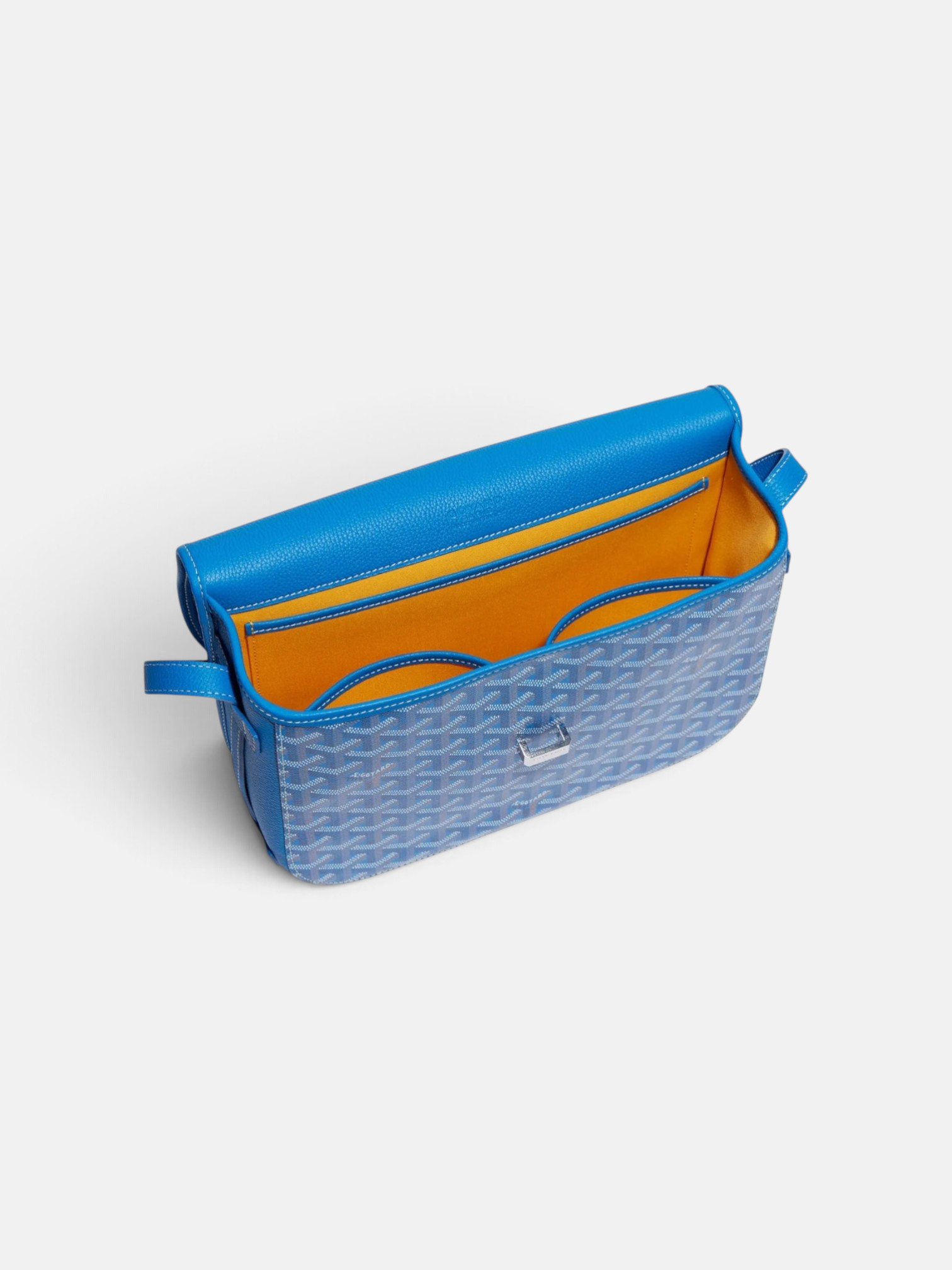 Goyard Goyard Belvedere MM Bag Sky Blue – back view in premium quality with AA+ craftsmanship