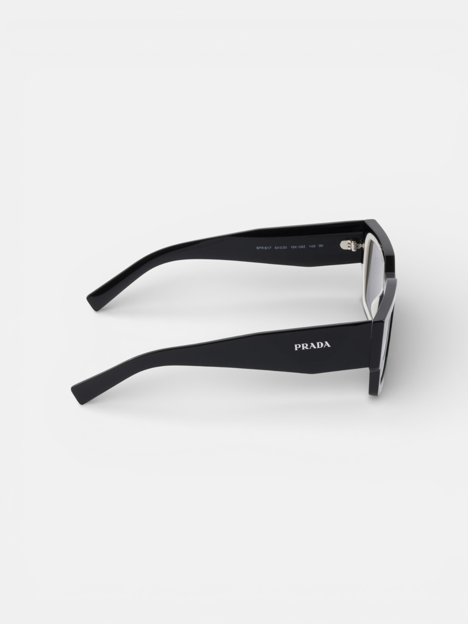 Prada Prada Symbole Sunglasses Grey Lenses – close-up detail view in premium quality with AA+ craftsmanship