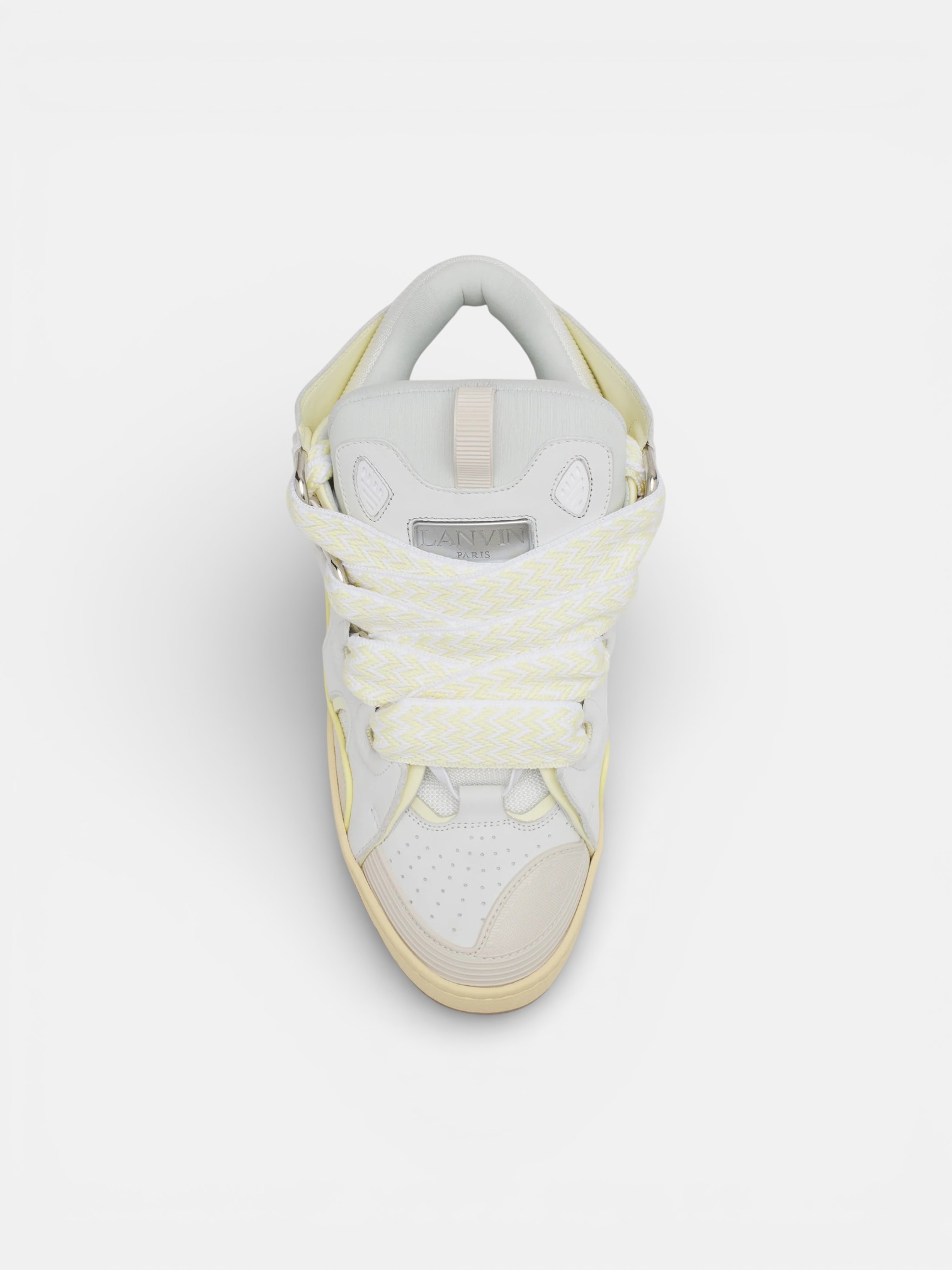 Lanvin Lanvin Curb Sneaker White Beige – back view in premium quality with AA+ craftsmanship