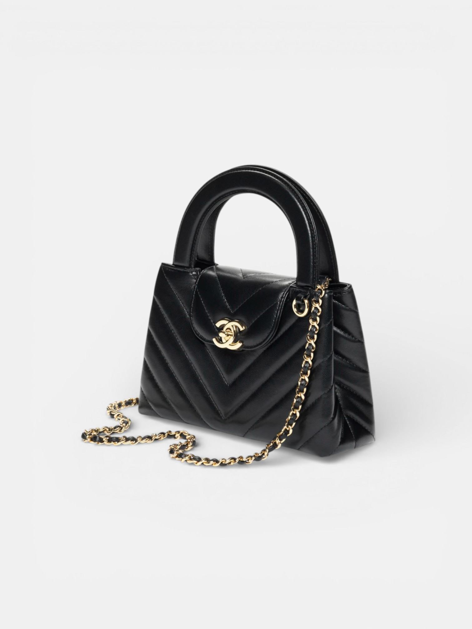 Chanel Chanel Mini Shopper Lambskin – side profile view in premium quality with AA+ craftsmanship