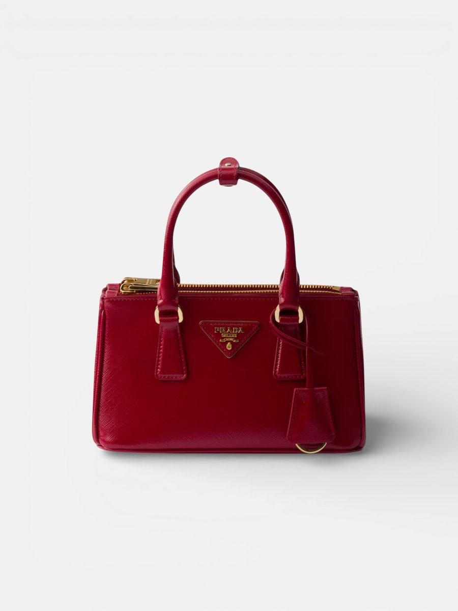 Prada Galleria Saffiano Mini-Bag Cherry Red