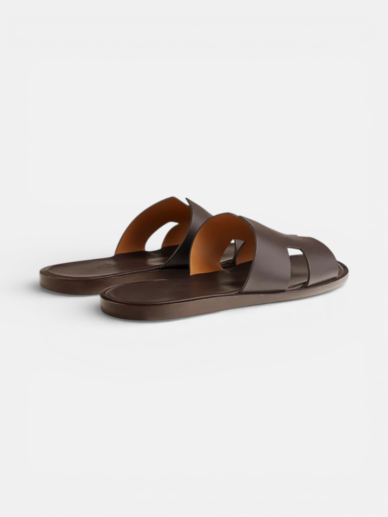 Hermes Hermes Izmir Sandal Moka – close-up detail view in premium quality with AA+ craftsmanship