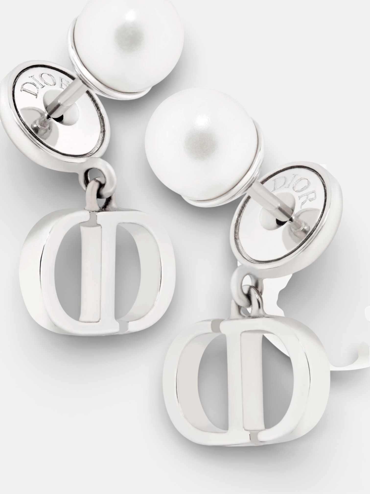 Dior Dior Tribales Earrings Silver – close-up detail view in premium quality with AA+ craftsmanship